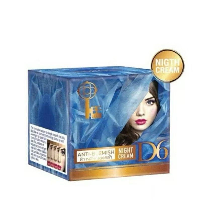 Be-Like Anti-Blemish Night Cream | Thai Herbal Dark Spot Corrector & Skin Brightening Treatment (15g)