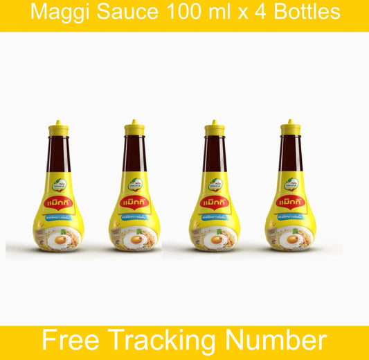 Maggi Liquid Seasoning Sauce - Small Travel Size 100ml (Pack of 4) - Original Flavor
