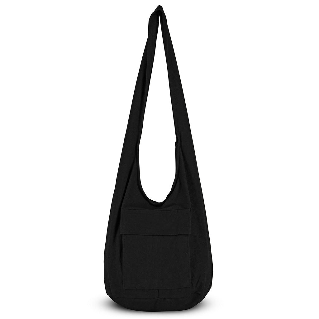 Thai Cotton Sling Crossbody Bag | Boho Hippie Shoulder Bag | Handmade Large Hobo Bag | Travel Messenger Bag | Yoga Festival Bag