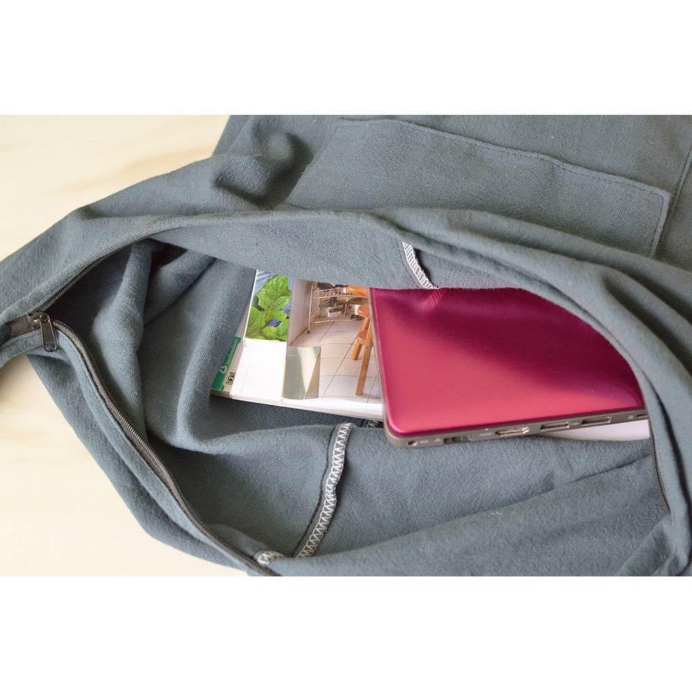 Thai Cotton Sling Crossbody Bag | Boho Hippie Shoulder Bag | Handmade Large Hobo Bag | Travel Messenger Bag | Yoga Festival Bag