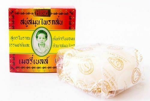 2 x THAI Herbal Soap MADAME HENG Merry Bell ORIGINAL Formular Reduce Acne 160 g.