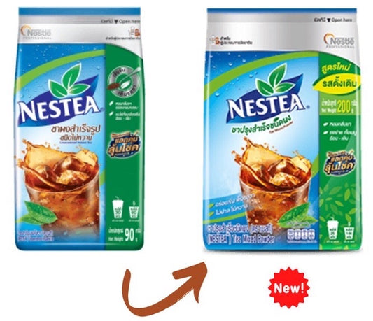 NESTEA 100% Pure Instant Tea Powder - Unsweetened Black Tea Mix - Hot & Iced Brew - 200g