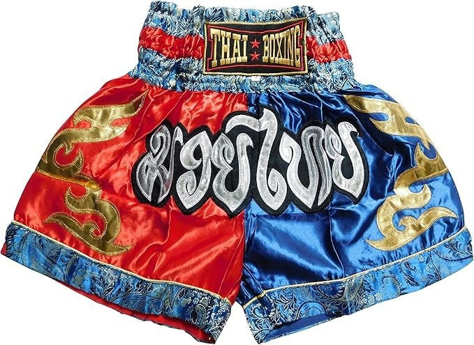 Premium Satin Muay Thai Shorts – Traditional Kickboxing & MMA Training Trunks