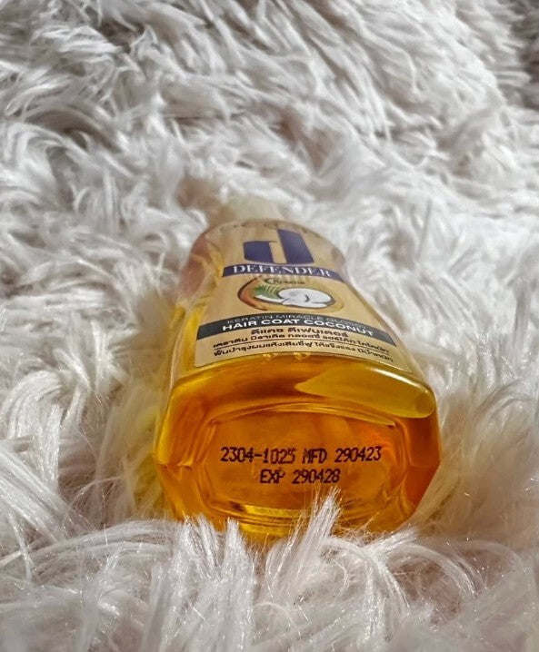2X Thai Miracle Glossy Hair Coat with Coconut Oil & Keratin - Intense Shine & Frizz Control Serum (50ml x 2)